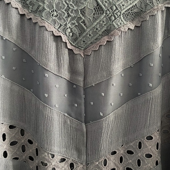 Knox Rose boho mixed print tank top, blue - Picture 7 of 7